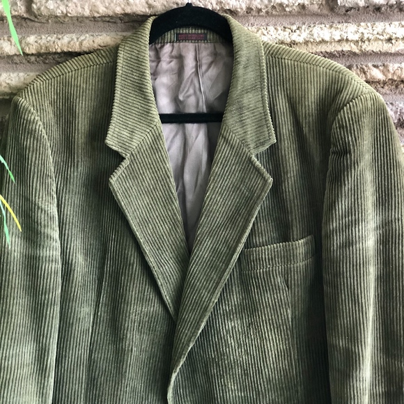 Wide Wale Corduroy Blazer Elbow Patch 
